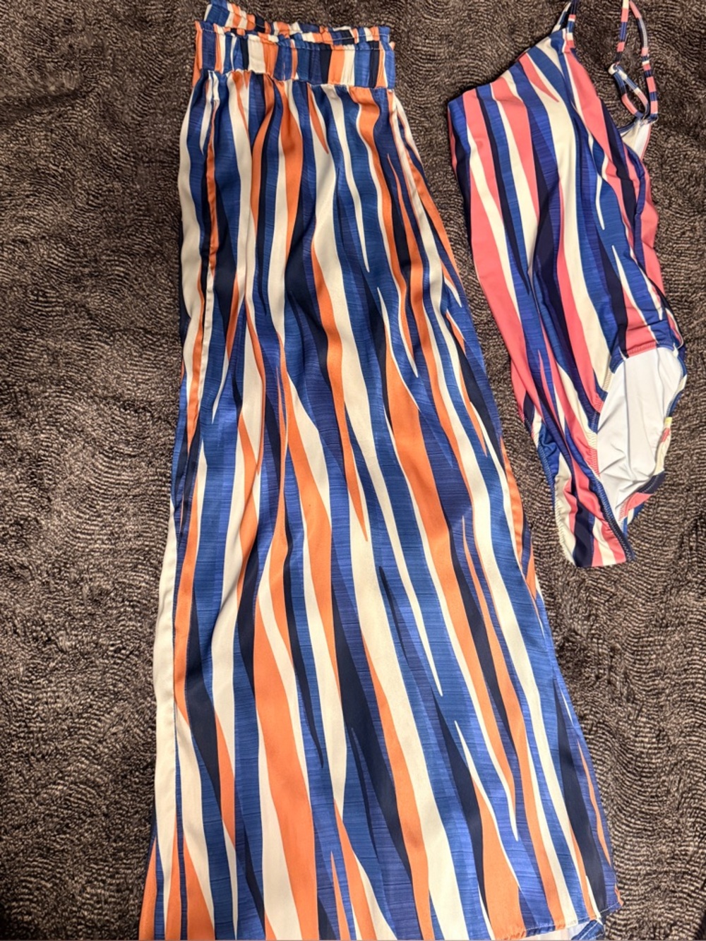 Summersalt pants and one piece swimsuit set